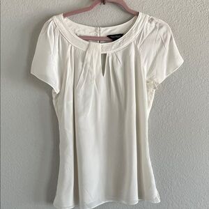 Elegant White House Black Market Silk Blouse